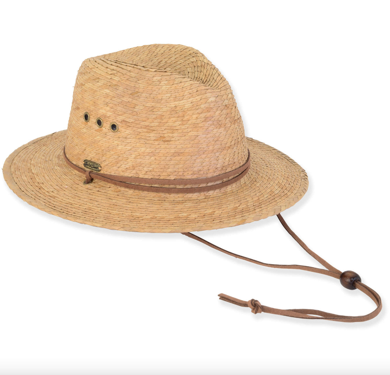 Sun 'N' Sand Marianna Palm Straw Safari 2.75" Brim Hat