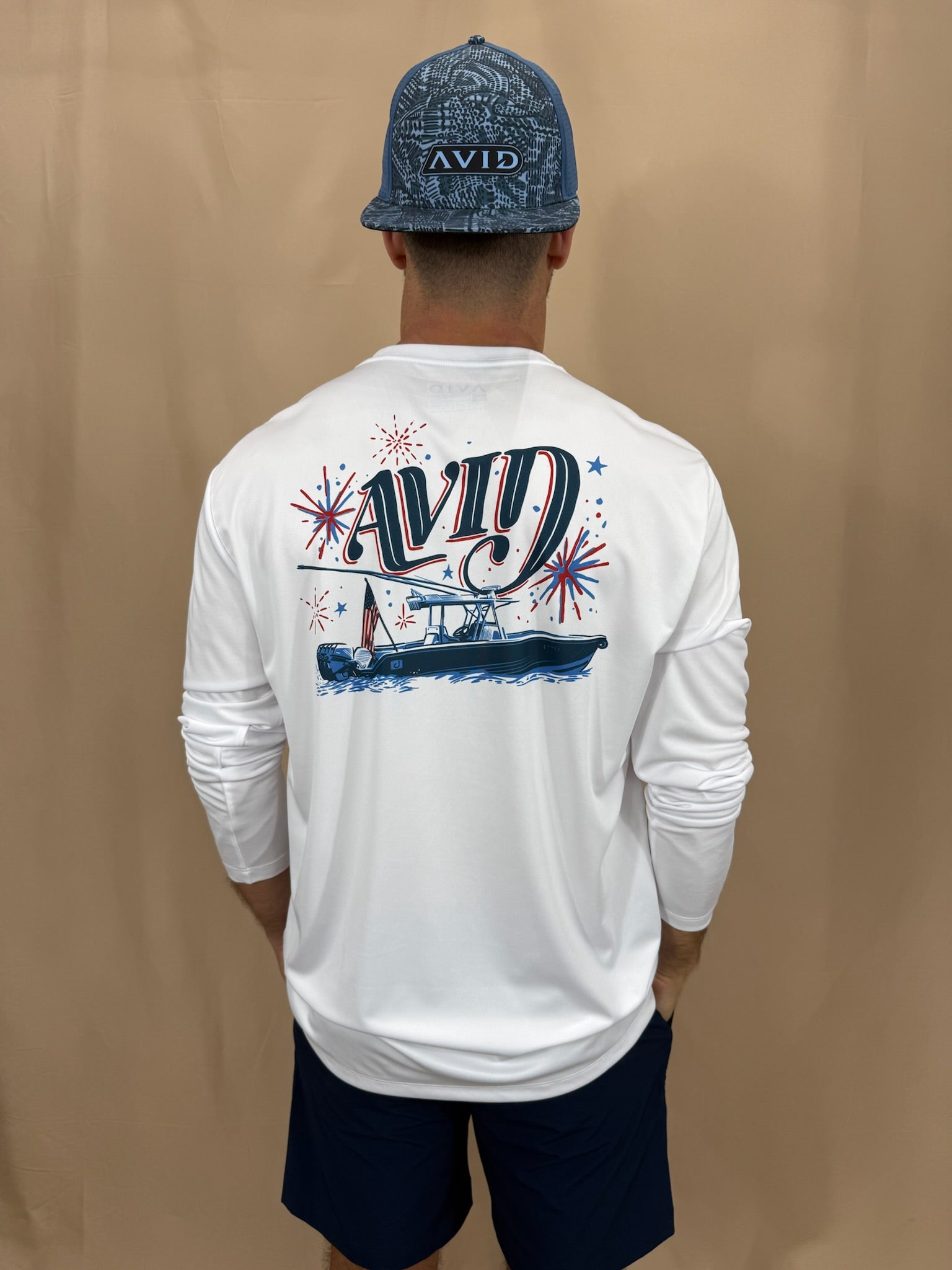 Avid Avidry Boat Parade LS Crew Shirt White