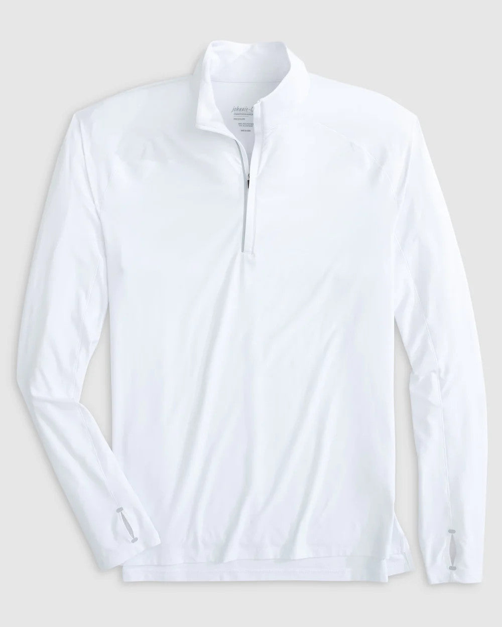 Johnnie-O Baird Performance 1/4 Zip Pullover White