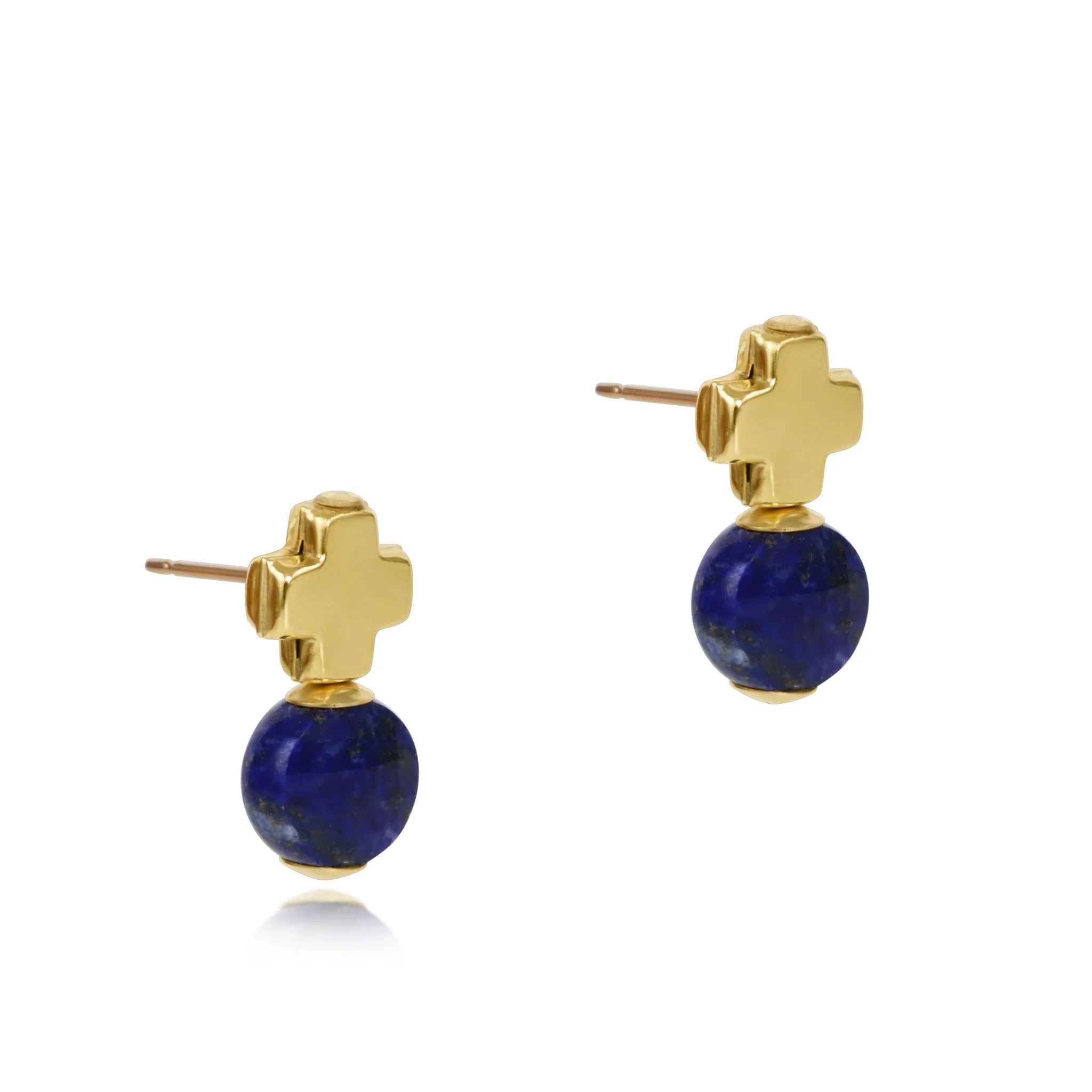 Enewton Signature Cross Gold Stud Earrings