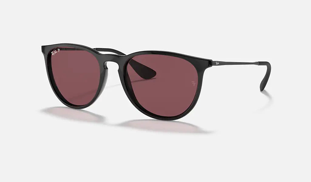 Ray Ban Erika Black Frame w/ Purple Lens Sunglasses Polarized
