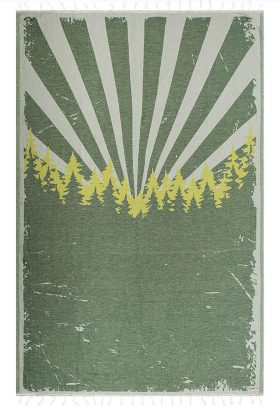 Sand Cloud Glade Beach Towel Large Hunter Green