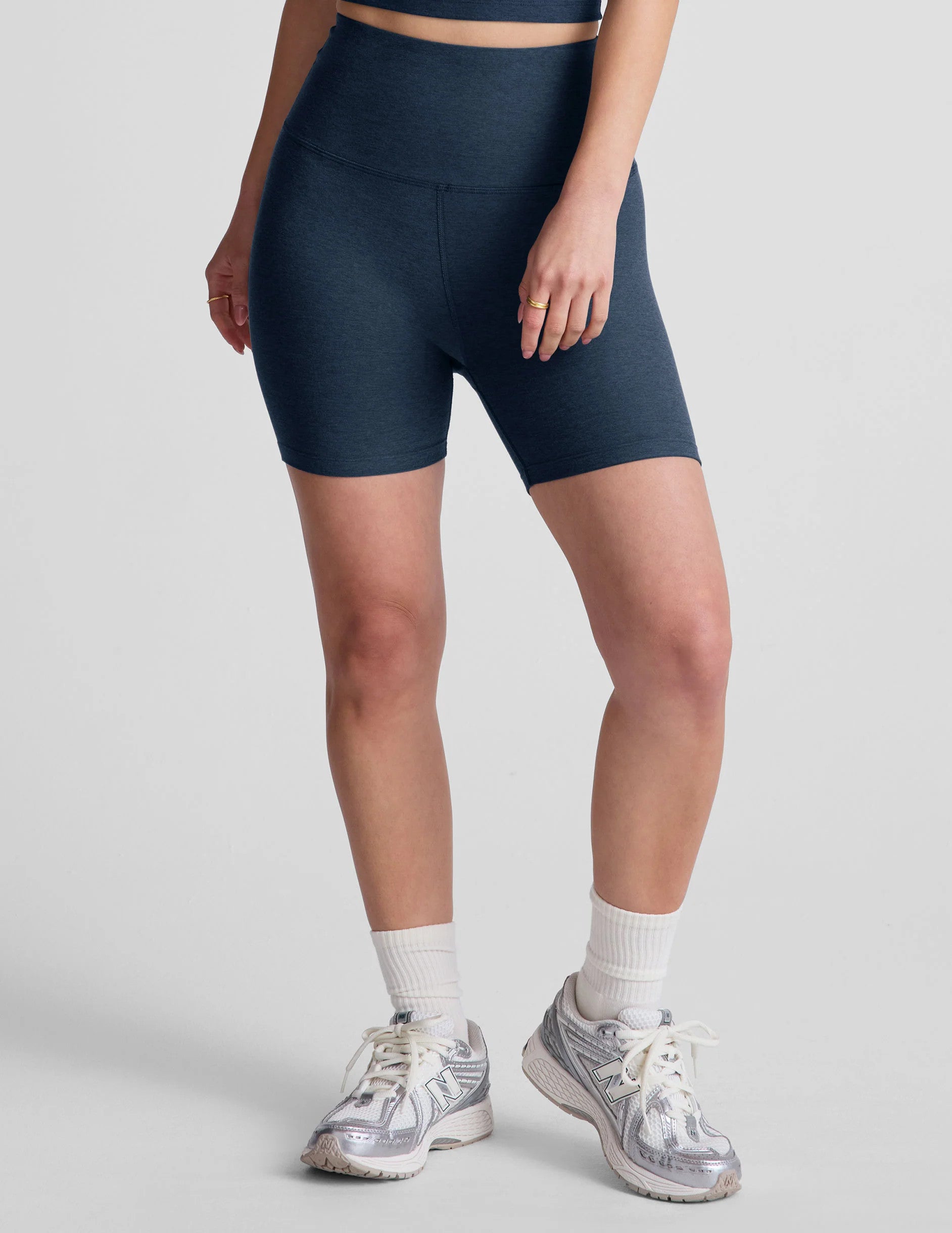Beyond Yoga Spacedye Keep Pace 5 Short Nocturnal Navy