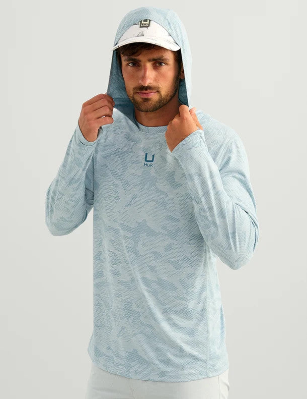 HUK A1A Pro LS Hoodie Reefline