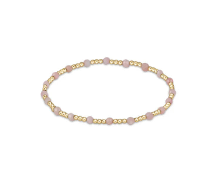 ENewton Gemstone Gold Sincerity Pattern 3mm Bead Bracelet SS '24