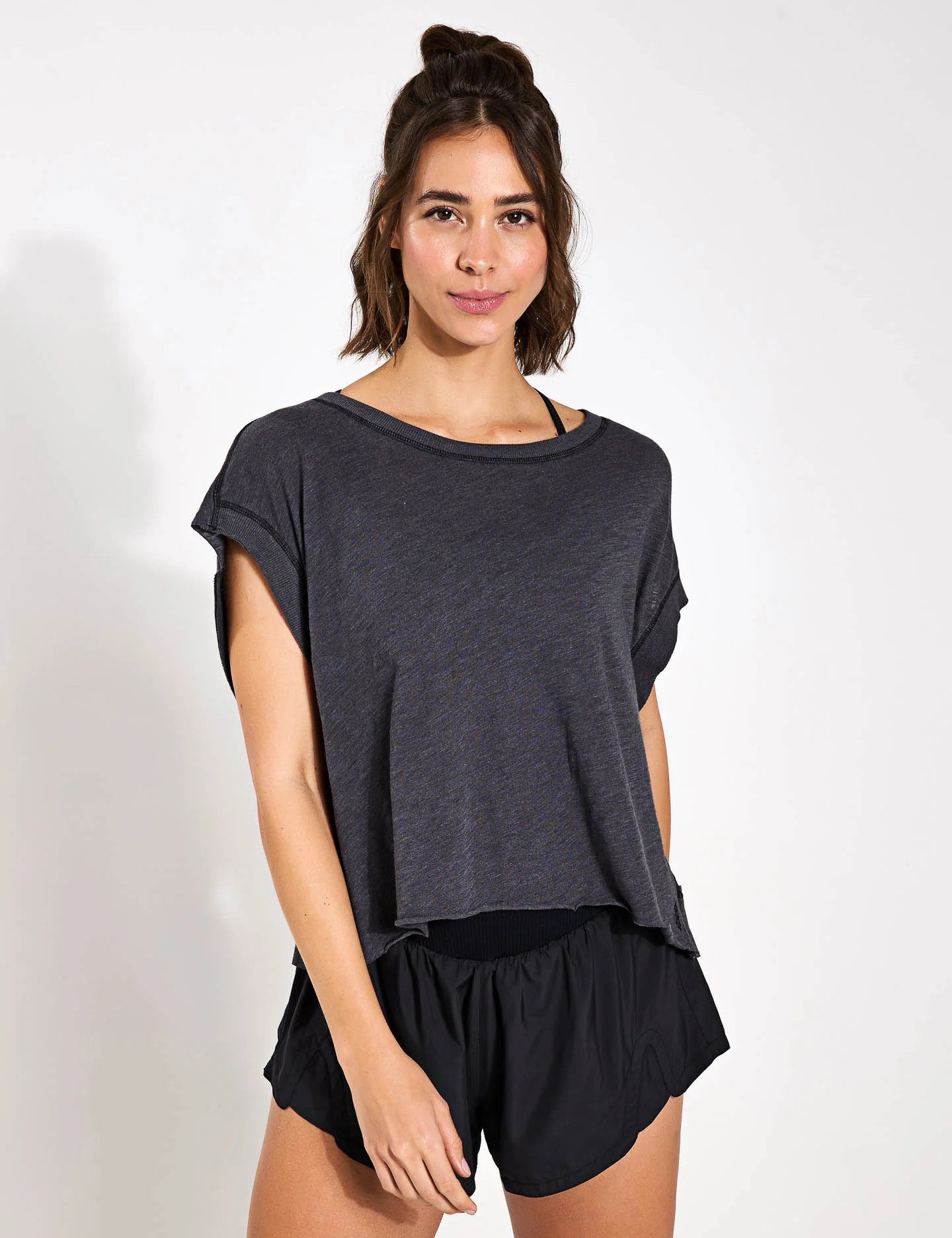 Free People My Tee Time Tee Black