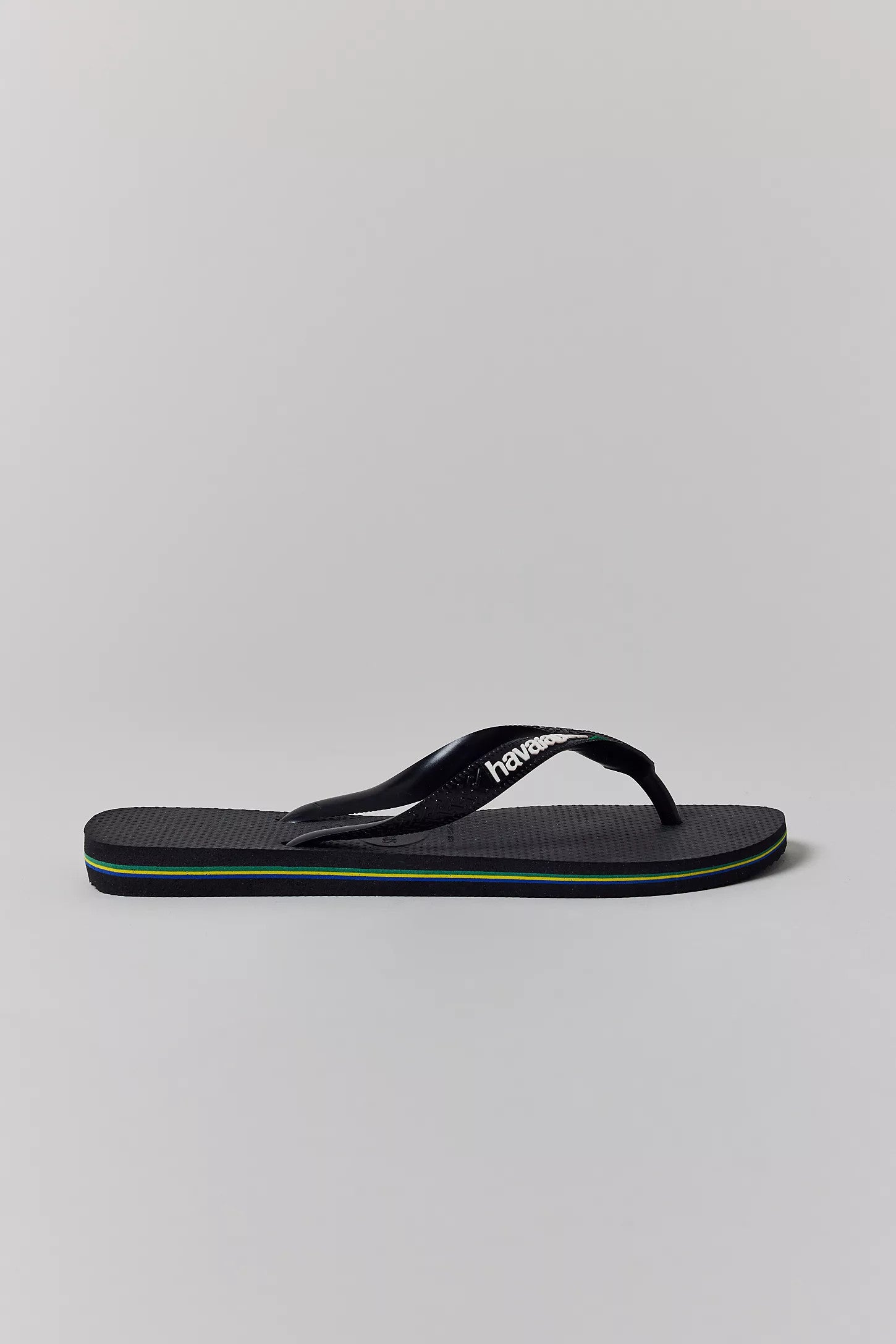 Havaianas Brasil White Logo Flip Flops