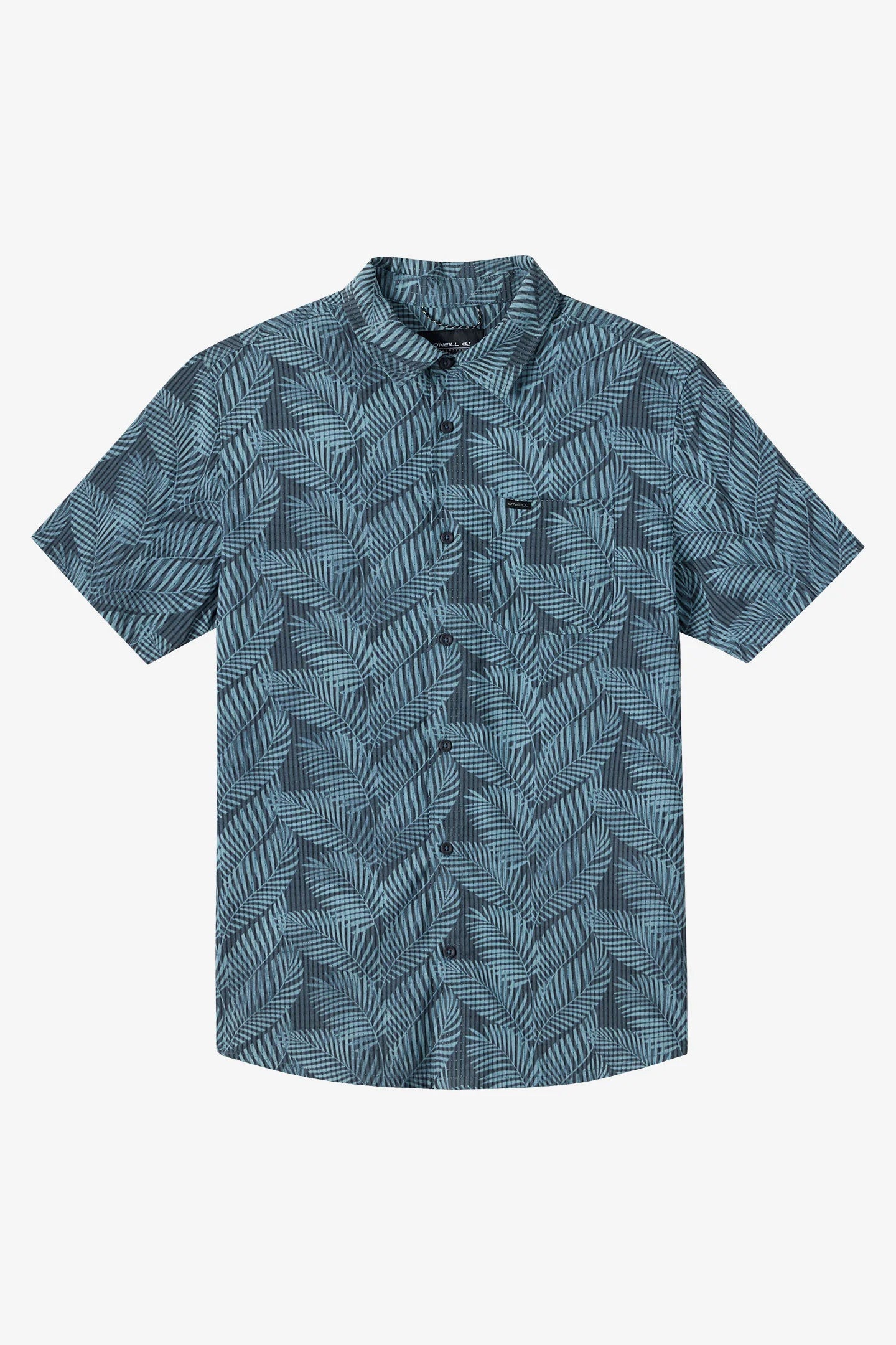 O'Neill TRVLR Perforated Printed Standard Fit Shirt SS Dark Slate