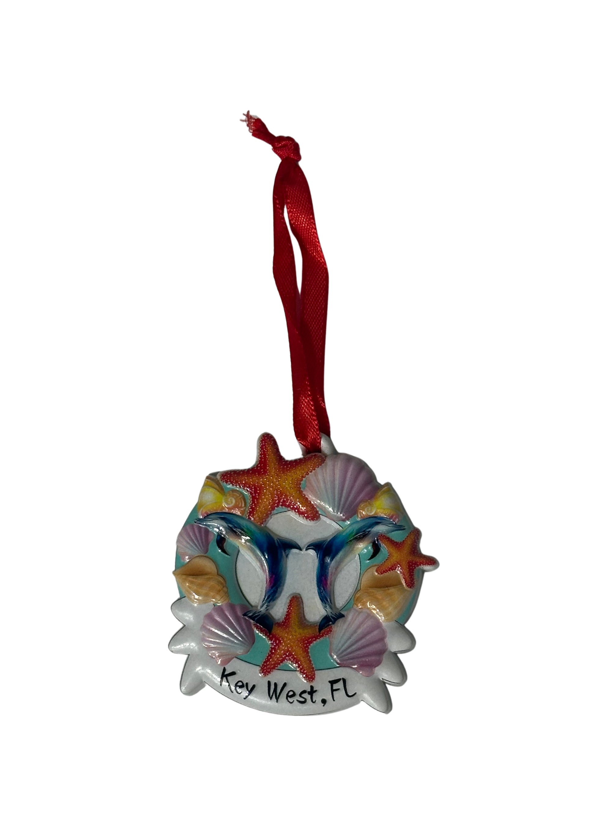 Beach Wreath Key West Christmas Ornament