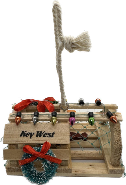 Lobster Trap Key West Ornament 3.5"