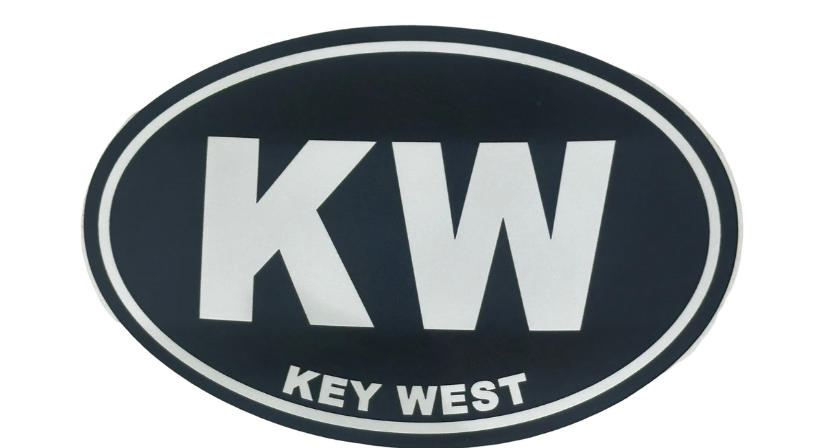 Key West Large Sticker Black