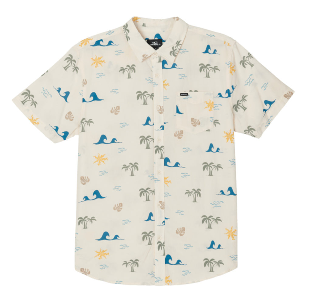 O'Neill Oasis Eco Button Down SS Cream - Shaddow & Fish