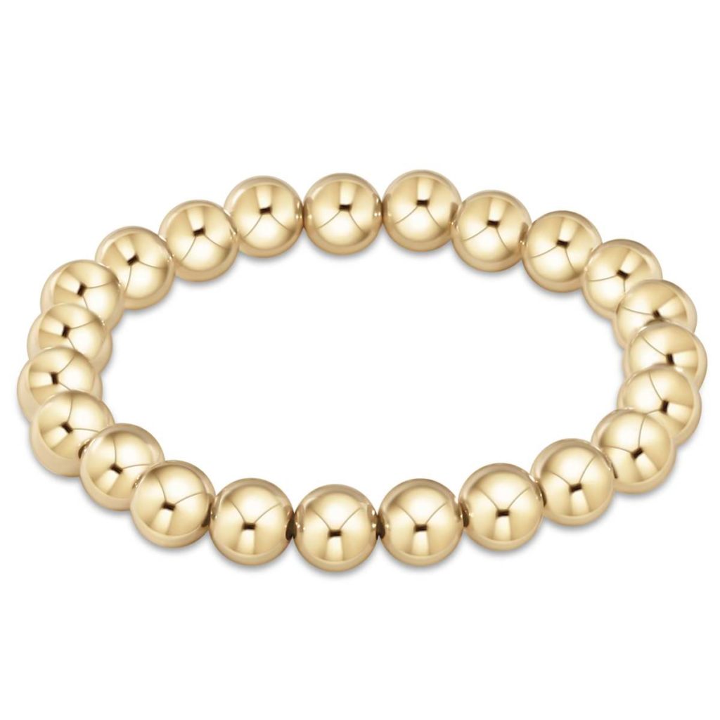 Enewton Classic Gold 8mm Bead Bracelet Shaddow & Fish